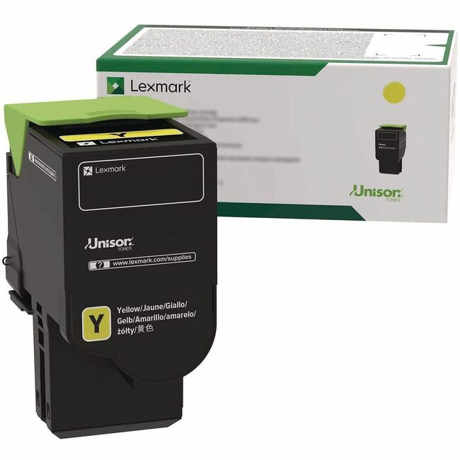 Lexmark 78C1XY0 Cartucho de Tóner Láser Original Lexmark Unison Rendimiento Extra Alto - Amarillo - 1 Cada Uno