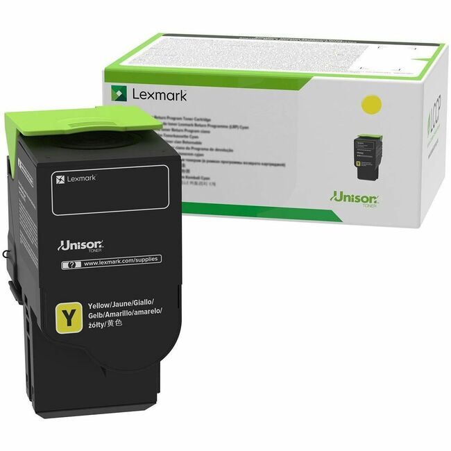 Lexmark 78C1UYE Cartucho de Tóner Láser Original Lexmark Unison de Rendimiento Ultra Alto - Paquete Amarillo
