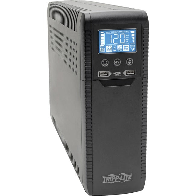 Eaton ECO1500LCD Tripp Lite by Eaton Line Interactive UPS with USB and 10 Outlets - 120V, 1440VA, 900W, 50/60 Hz, AVR, ECO Series, ENERGY STAR