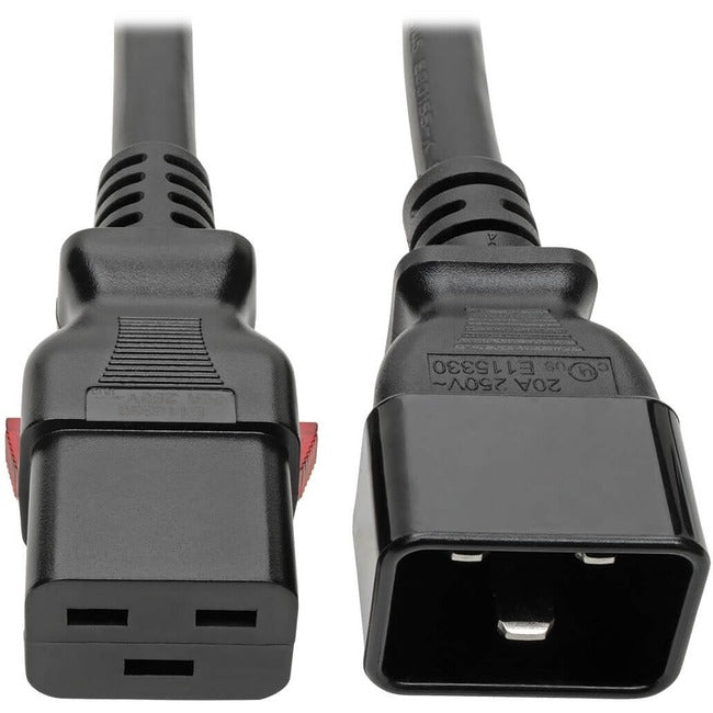 Eaton P036-L10 Tripp Lite by Eaton Cordón de Extensión de Alimentación con Bloqueo C19 a C20 - Servicio Pesado 20A 100-250V 12 AWG 10 ft. (3.05 m) Negro