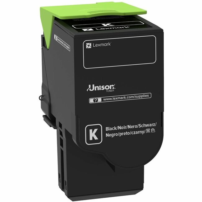 Lexmark 78C00KG Cartucho de Tóner Láser Original Lexmark Unison Rendimiento Estándar - Paquete Negro