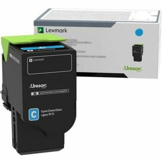 Lexmark 78C0XCG Cartucho de Tóner Láser Original Lexmark Unison Rendimiento Extra Alto - Paquete Cyan