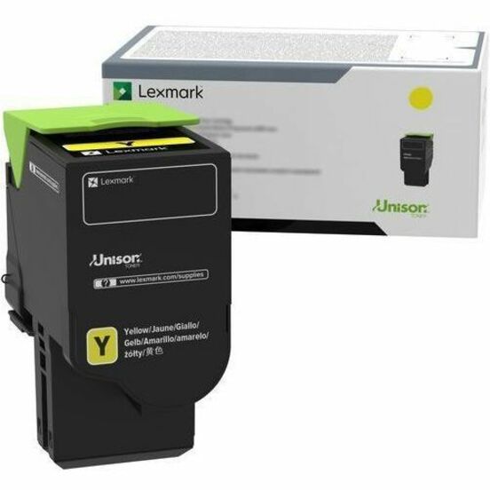 Lexmark 78C0XYG Cartucho de Tóner Láser Original Lexmark Unison Rendimiento Extra Alto - Paquete Amarillo