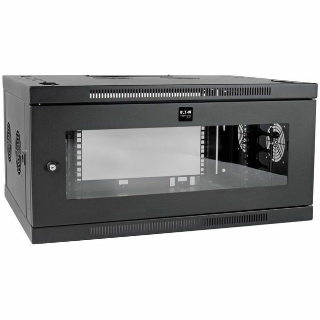 Eaton SRW6UDPGVRT Tripp Lite by Eaton SmartRack 6U Low-Profile Switch-Depth-Plus Wall-Mount Mini Rack Enclosure Wide Acrylic Window
