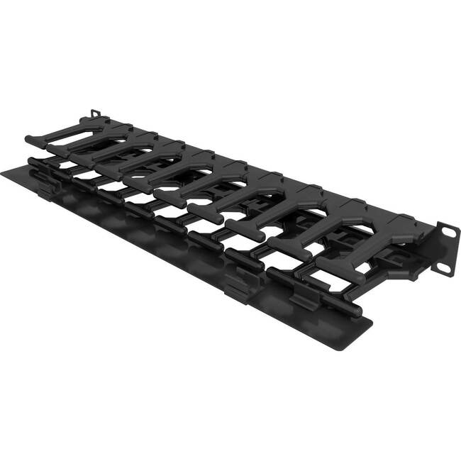 Vertiv VRA1002 Administrador Horizontal de Cables Vertiv con ranuras para dedos | 1U | (VRA1002)