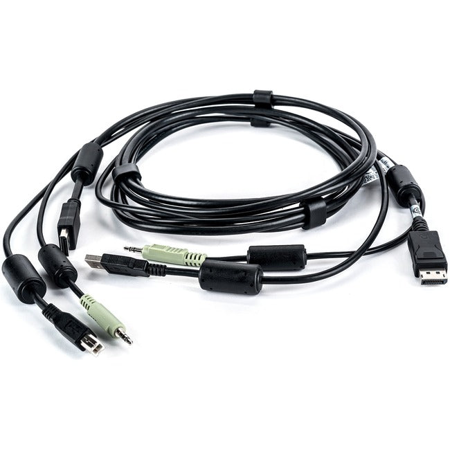 Vertiv CBL0102 Avocent Teclado y Ratón USB, Cable DisplayPort y Audio, 6 pies para Conmutadores Vertiv Avocent Serie SV y SC