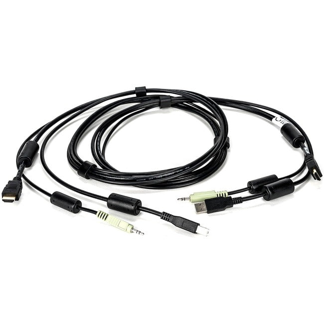 Vertiv CBL0110 Avocent Teclado y Ratón USB, Cable HDMI y Audio, 6 ft. para Switches Vertiv Avocent Series SV y SC