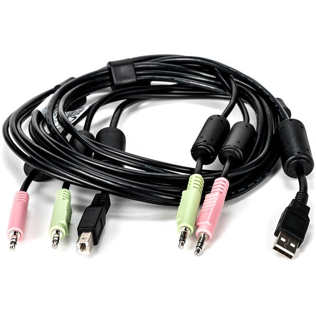 Vertiv CBL0134 Cable USB para Teclado y Ratón Vertiv Avocent, y Cable de Audio, 6 pies para Switches de la Serie Vertiv Avocent SV y SC