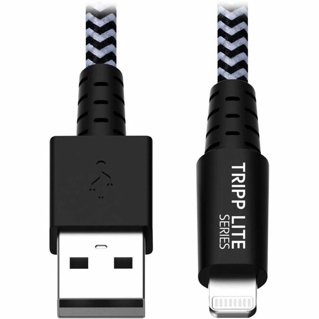 Eaton M100-010-HD Cable de Sincronización/Carga USB-A a Lightning Resistente Eaton Tripp Lite Series, Certificado MFi - M/M, USB 2.0, 10 ft. (3.05 m)