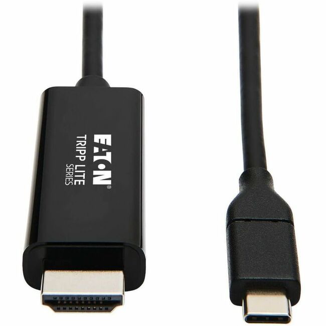 Eaton U444-003-H4K6BE Cable Adaptador Eaton Tripp Lite Series USB-C a HDMI (M/M), 4K 60 Hz, 4:4:4, Compatible con Thunderbolt 3, Negro, 3 ft. (0.9 m)