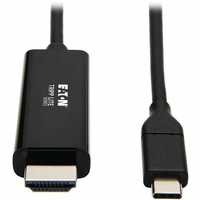 Eaton U444-009-H4K6BE Cable Adaptador USB-C a HDMI de Eaton Tripp Lite Series (M/M), 4K 60 Hz, 4:4:4, Compatible con Thunderbolt 3, Negro, 9 ft. (2.7 m)