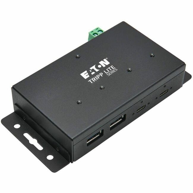 Eaton U460-2A2C-IND Tripp Lite Series Hub Industrial 4 Puertos USB-C - USB 3.x Gen 2 (10Gbps), 2x USB-A y 2x Puertos USB-C, Inmunidad ESD 15 kV, TAA
