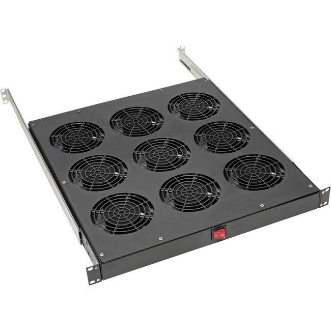 Eaton SRFANTRAY9 Bandeja de Ventiladores Tripp Lite by Eaton para Racks de 19 pulg. - 1U 9 Ventiladores 120V de Alto Rendimiento 864 CFM Entrada C14