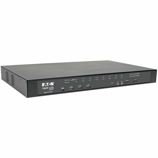 Eaton B064-016-01-IPG Tripp Lite by Eaton NetDirector Conmutador KVM sobre IP de 16 Puertos Cat5 - Medios Virtuales 1 Usuario Remoto + 1 Usuario Local Montaje en Rack 1U TAA