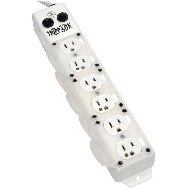 Eaton PS-615-HG-OEMRA Tripp Lite by Eaton Safe-IT UL 1363A Medical-Grade Power Strip for Patient-Care Vicinity 6x Hospital-Grade Outlets 15 ft. Right-Angle Cord