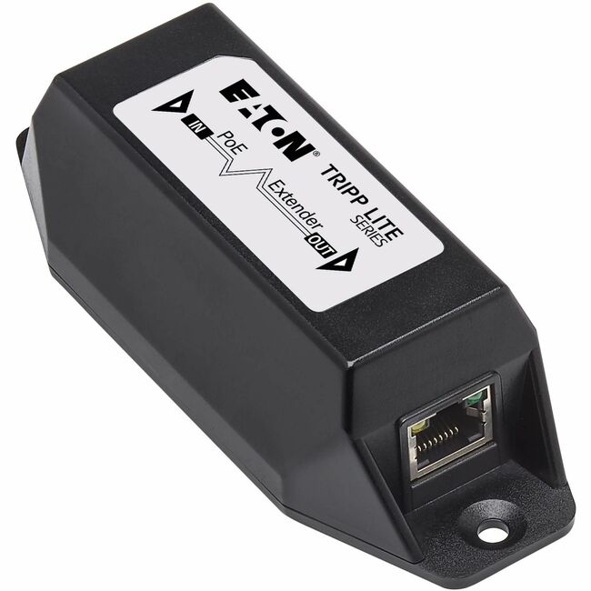 Eaton NPOE-EXT-1G30 Tripp Lite Series Extensor/Repetidor Gigabit Ethernet PoE+ de 1 Puerto - Cat5e/6/6a, 30W, 328 ft. (100 m)
