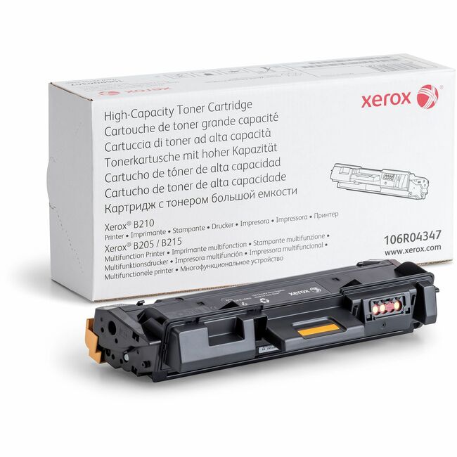 Xerox 106R04347 Genuino Cartucho de Tóner de Alta Capacidad Negro para Impresora Multifuncional Xerox B205/B210/B215 (3000 Páginas) - 106R04347