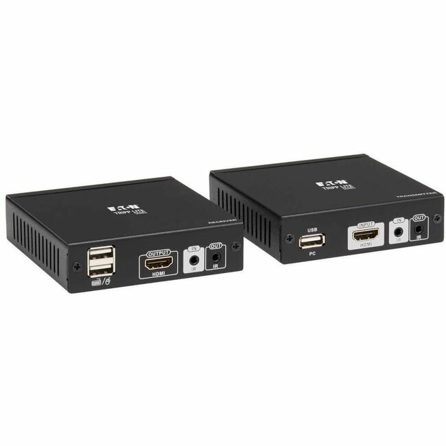 Eaton B013-HU-4K Tripp Lite by Eaton HDMI HDBaseT KVM Console Extender over Cat6 - 2 USB Ports IR 4K 30 Hz (130 ft.) 1080p (230 ft.)