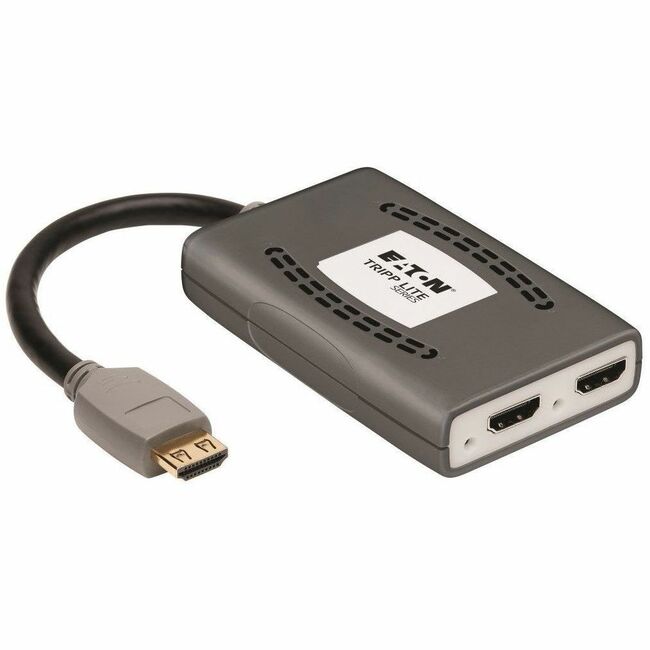 Eaton B118-002-HDR-V2 Divisor HDMI de 2 Puertos de la Serie Eaton Tripp Lite - 4K @ 60 Hz, 4:4:4, Compatibilidad Multirresolución, HDR, HDCP 2.2, Alimentación por USB, TAA