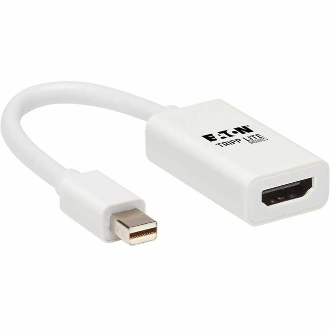 Eaton P137-06N-HDR-W Adaptador Activo Eaton Tripp Lite Series Mini DisplayPort a HDMI Convertidor de Video (M/H) - 4K 60 Hz, HDR, DP 1.2, Blanco, 6 pulg.