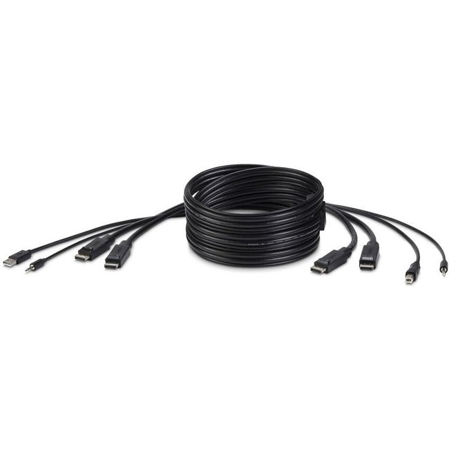 Belkin International INC F1D9020B06T Belkin TAA DUAL DP/USB/AUD SKVM CBL, DP M/M; USB A/B, 6'