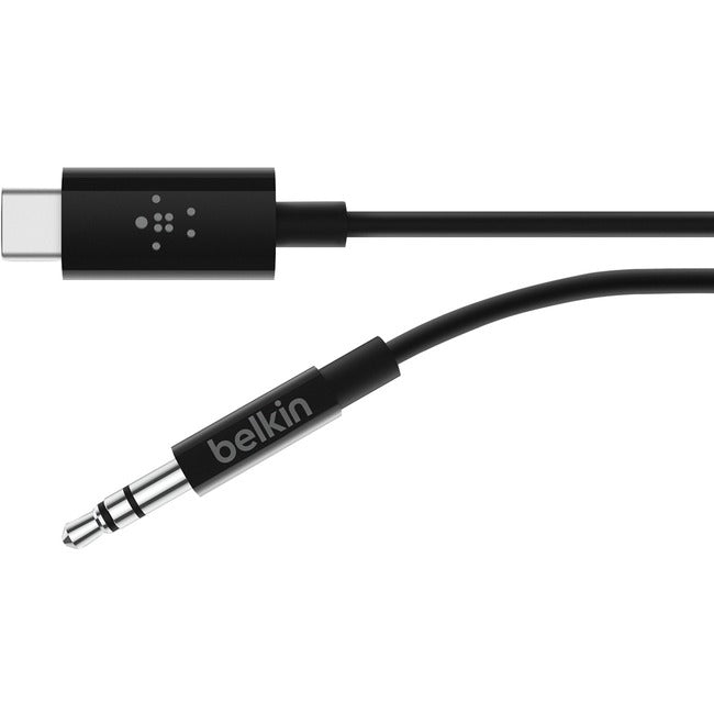 Belkin International INC F7U079BT03-BLK Cable de Audio Belkin 3.5mm con Conector USB-C