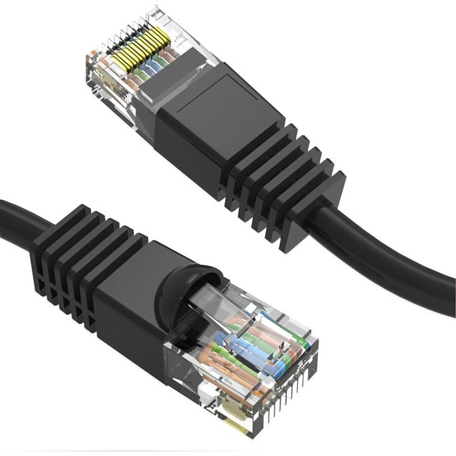 Axiom C6MB-K200-AX 200FT CAT6 UTP 550mhz Cable de Parche Conector Moldeado sin Enganche (Negro)