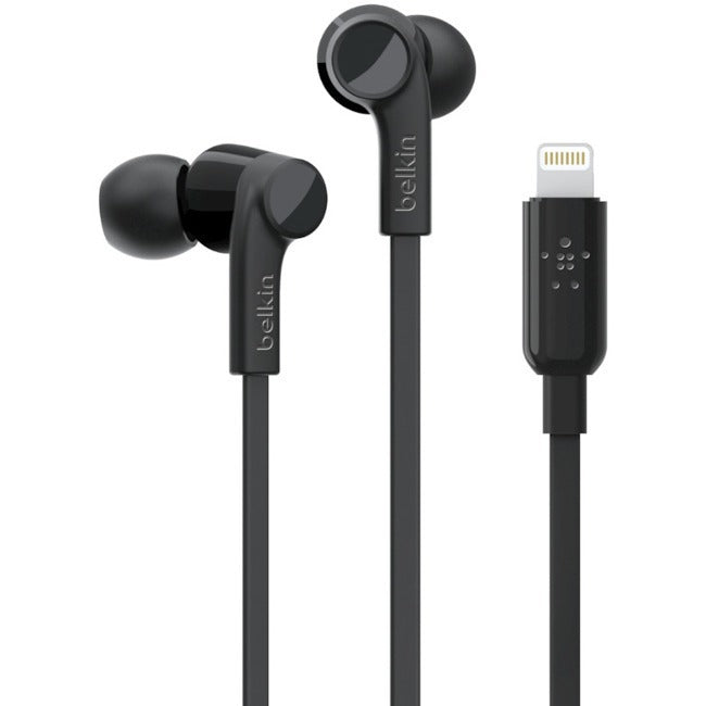 Belkin International INC G3H0001BTBLK Belkin SOUNDFORM Auriculares Alámbricos con Conector Lightning