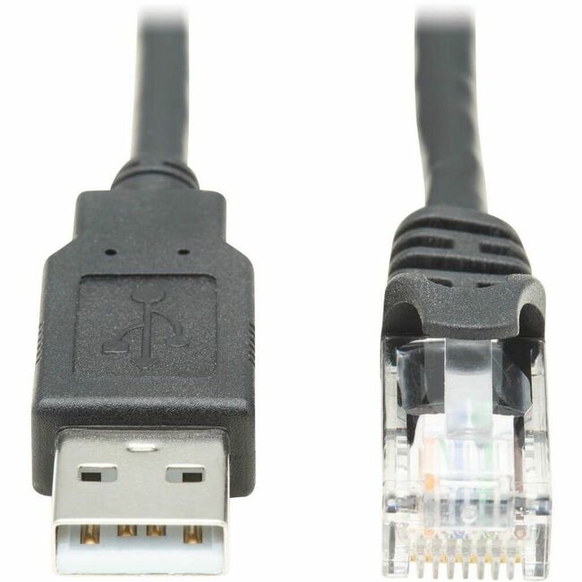 Eaton U009-006-RJ45-X Tripp Lite by Eaton Cable Consola USB-A a RJ45 Rollover (M/M) - Compatible con Cisco 250 Kbps 6 ft. (1.83 m) Negro
