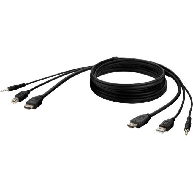 Belkin International INC F1DN1CCBL-HH10T Cable KVM Combo Pasivo Belkin HDMI Alta Retención + USB A/B + Audio