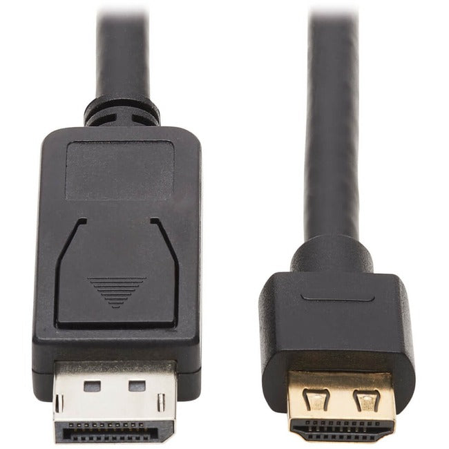 Eaton P582-015-4K6AE Tripp Lite by Eaton DisplayPort 1.2 to HDMI Active Adapter Cable (M/M) 4K 60 Hz HDR Secure-Grip Plugs Black 15 ft. (4.6 m)