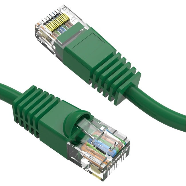 Axiom C6MB-N200-AX 200FT CAT6 UTP 550mhz Cable de Parcheo Snagless con Bota Moldeada (Verde)