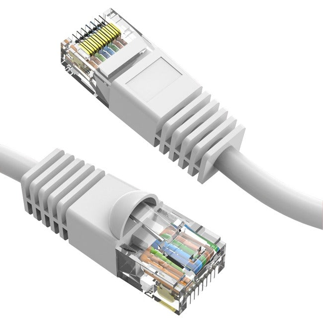 Axiom C6MB-W150-AX 150FT CAT6 UTP 550mhz Cable de Parcheo Snagless con Bota Moldeada (Blanco)