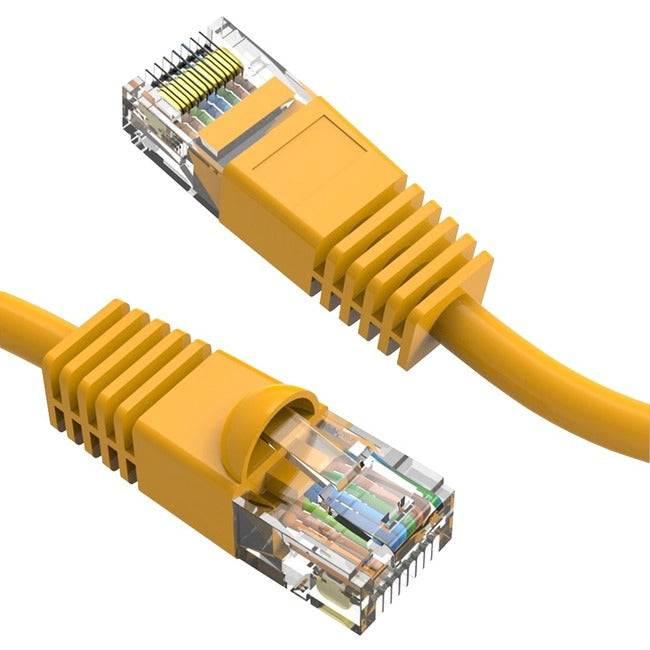 Axiom C6MB-Y200-AX 200FT CAT6 UTP 550mhz Cable de Parche Bota Moldeada sin Enganches (Amarillo)
