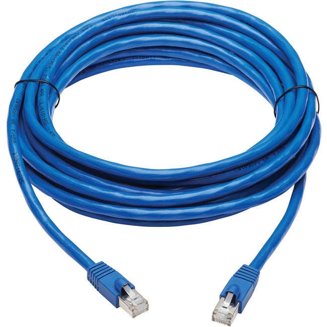 Eaton N261P-020-BL Tripp Lite by Eaton Cat6a 10G Snagless F/UTP Cable Ethernet (RJ45 M/M) PoE CMR-LP Azul 20 ft. (6.09 m)