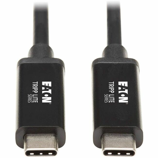 Eaton MTB3-02M-5A-AB Tripp Lite Series Thunderbolt 3 Active Cable (M/M) - 40 Gbps, 5A 100W Power Delivery, 4K/60 Hz, 2M (6.56 ft.), Black