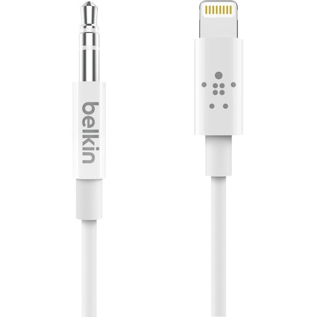 Belkin International INC AV10172BT03-WHT Cable de Audio Belkin de 3.5 mm con Conector Lightning