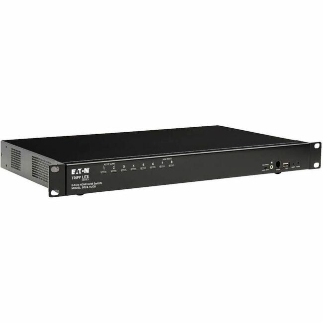 Eaton B024-HU08 Tripp Lite by Eaton Switch KVM HDMI/USB de 8 Puertos con Compartición de Audio/Video y Periféricos USB Montaje en Rack 1U