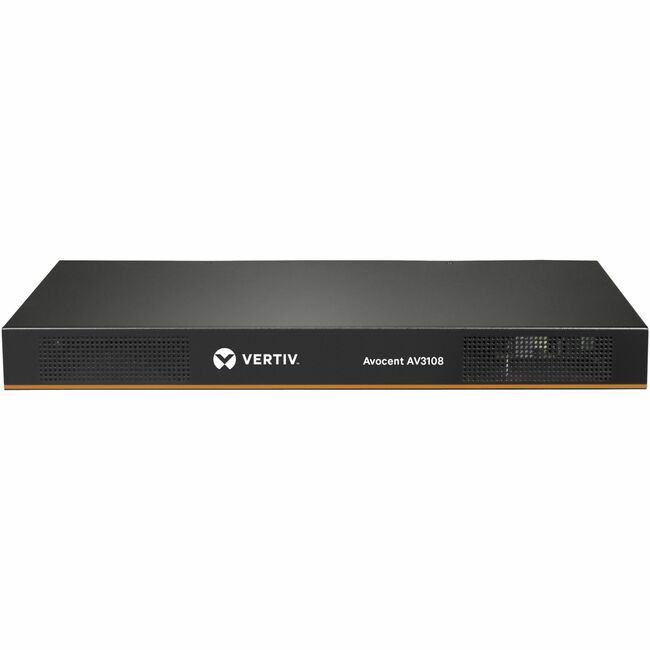Vertiv AV3108-400 Avocent AV3000 Conmutador KVM por IP | KVM de 8 puertos | Cable VGA (AV3108-400)