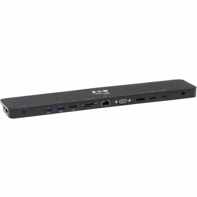 Eaton U442-DOCK7D-B Tripp Lite by Eaton Docking Station USB-C Triple Display - 4K HDMI & DP VGA USB 3.x (5Gbps) y USB 2.0 Hub Ports GbE 100W PD Charging