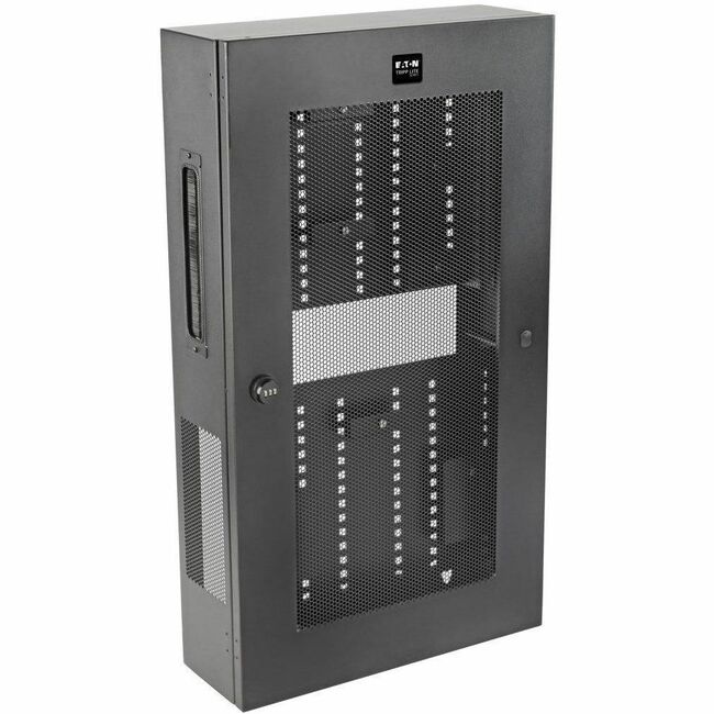Eaton SRWF6UMOD Tripp Lite by Eaton SmartRack 3U Low-Profile Vertical-Mount Switch-Depth Wall-Mount Structured Wiring Enclosure Adjustable Equipment Brackets