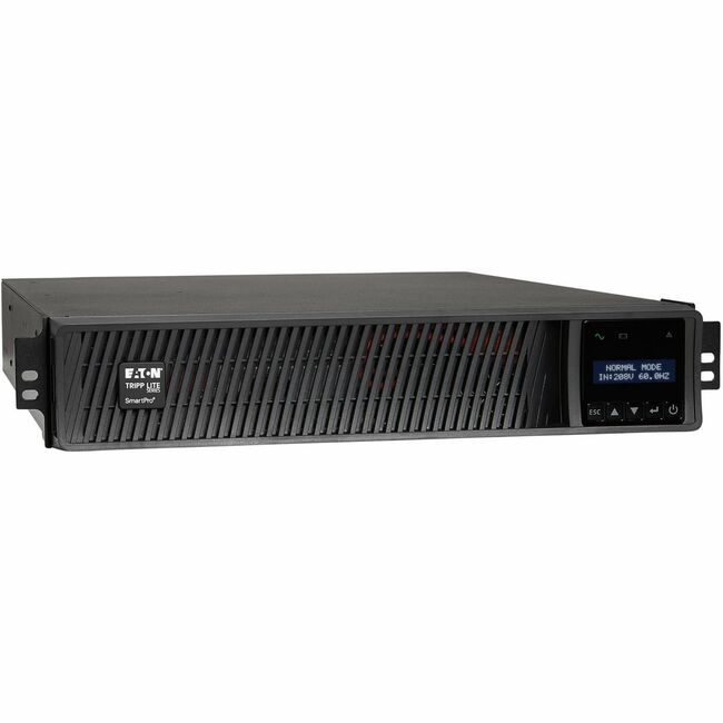 Eaton SMX1500XLRT2UN Tripp Lite Series SmartPro 1500VA 1500W 208V Line-Interactive Sine Wave UPS - 8 Outlets, Extended Run, Network Card Included, LCD, USB, DB9, 2U Rack/Tower