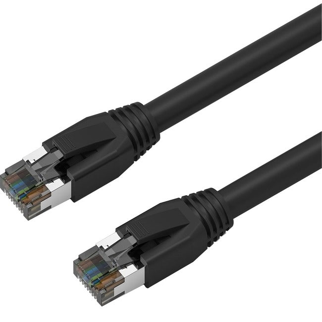 Axiom C8SBSFTP-K25-AX 25FT CAT8 2000mhz S/FTP Cable de Parche Blindado con Bota Snagless (Negro)