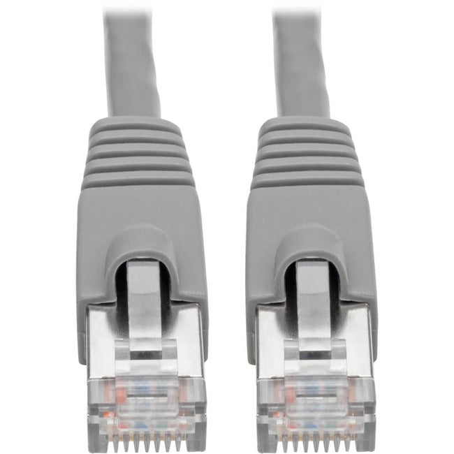 Eaton N262-025-GY Cable de Red Ethernet Blindado STP Cat6a 10G Snagless Eaton Tripp Lite Series (RJ45 M/M), PoE, Gris, 25 pies (7.62 m)