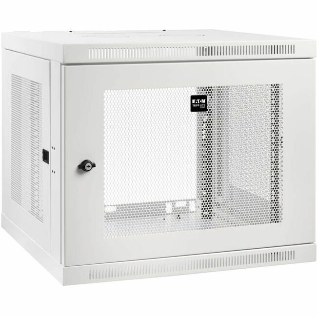 Eaton SRW9UDPW Tripp Lite Series SmartRack 9U Low-Profile Switch-Depth-Plus Wall-Mount Mini Rack Enclosure, White
