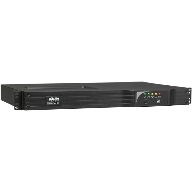 Eaton SMART500RT1UN Tripp Lite by Eaton UPS SmartPro 120V 500VA 300W Line-Interactive UPS 1U WEBCARDLX USB DB9 6 Outlets
