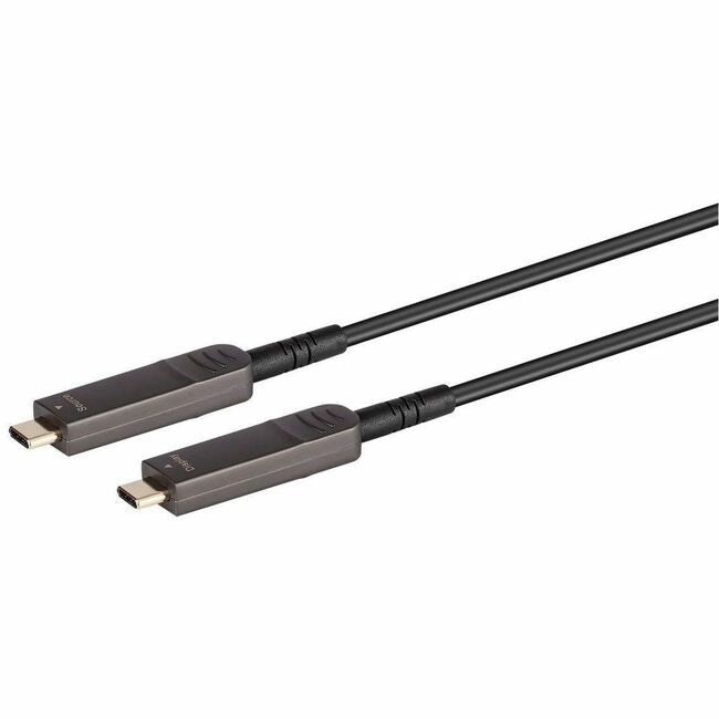 Monoprice, Inc. 38579 Monoprice SlimRun AV USB 3.1 USB-C a USB-C Cable de Video Único 50ft 4K@60Hz Fibra Óptica AOC