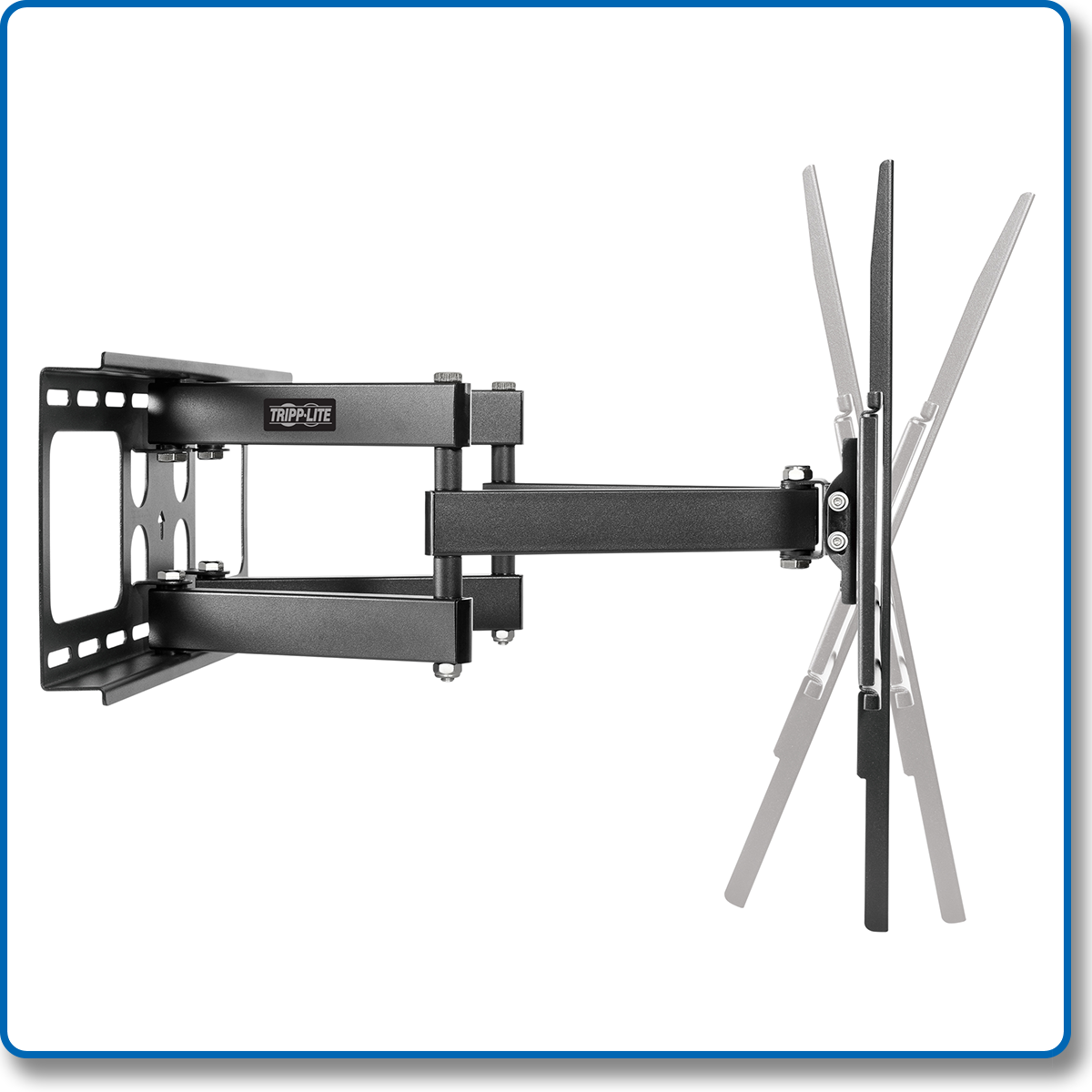 Eaton DWM3780XOUT Tripp Lite by Eaton Outdoor Full-Motion TV Wall Mount with Fully Articulating Arm for 37" to 80" Flat-Screen Displays