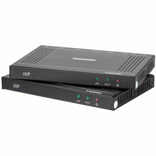 Monoprice, Inc. 21608 Monoprice Blackbird 4K60 Pro HDBaseT Extender Kit hasta 100m con PoH, RS-232, HDCP 2.2