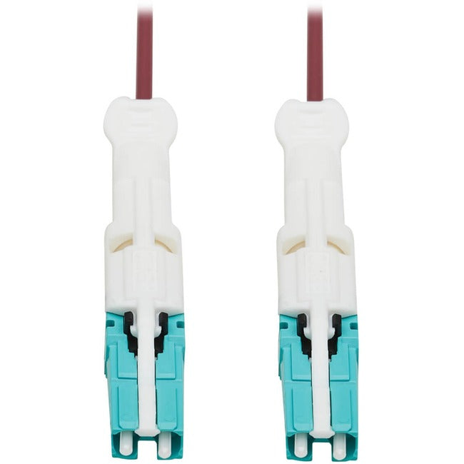 Eaton N822C-05M-MG Tripp Lite Series 400G Duplex Multimode 50/125 OM4 Cable de Fibra Óptica (CS-PC/CS-PC), Chaqueta LSZH Redonda, Magenta, 5 m